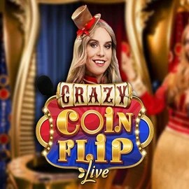 Crazy Coin Flip game by Evolution – logo hosted on Wild Robin Casino