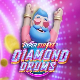 Hyper Strike Diamond Drums logo – Slots by Gameburger Studios at Wild Robin Casino