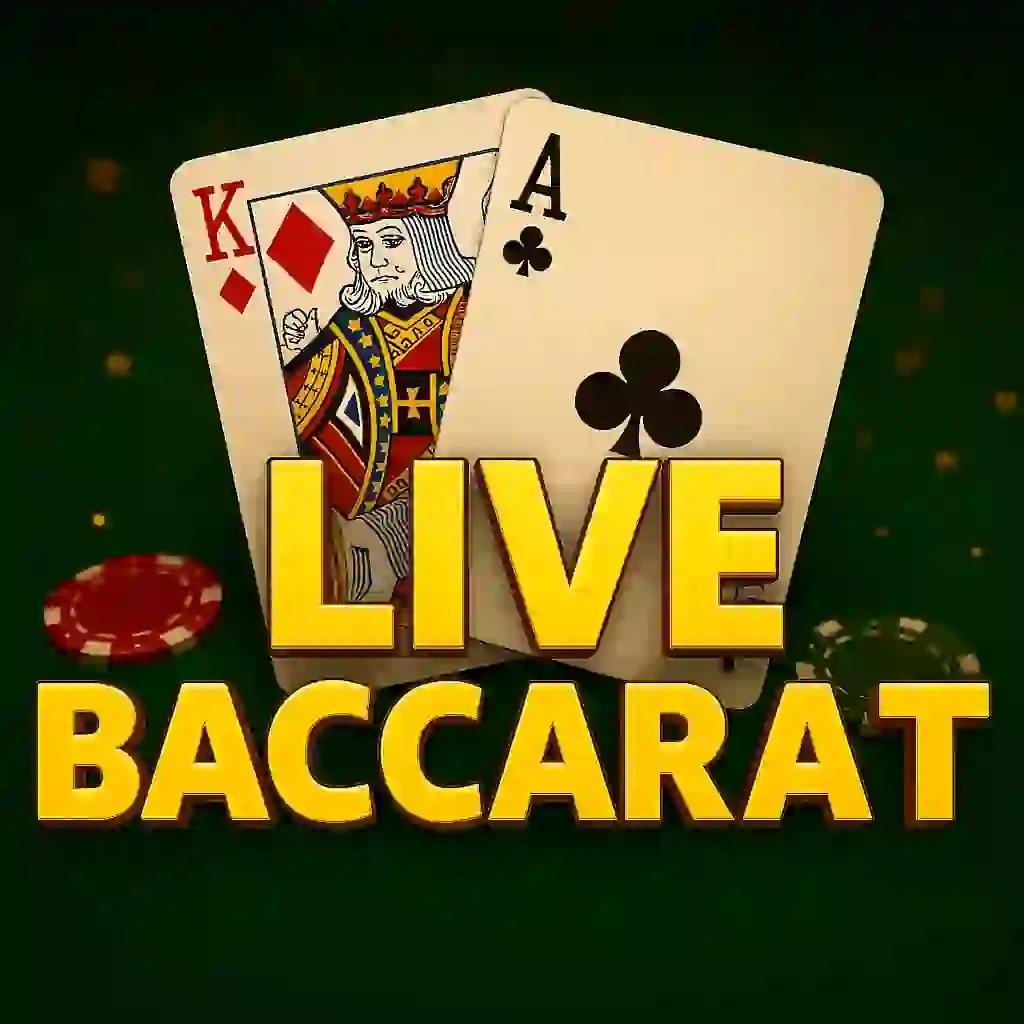 Live Baccarat by Evolution, showcased at wild-robin.uk.com – game logo